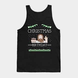 My Birthday Christmas Birthday Jesus Tank Top